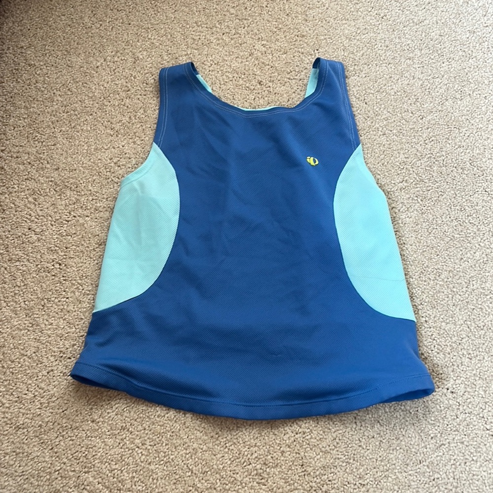 Pearl izumi kids blue biking tank size:(medium)